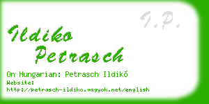 ildiko petrasch business card